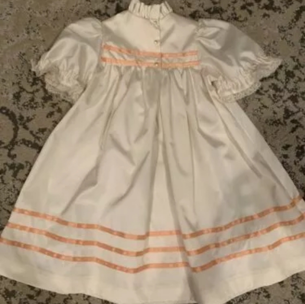 Vintage Handmade Flower Girl Dress - Picture 3 of 9